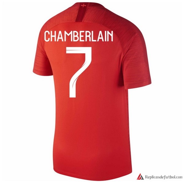 Camiseta Seleccion Inglaterra Segunda equipación Chamberlain 2018 Rojo